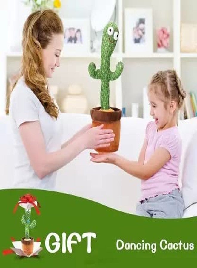 Prokart Dancing Cactus Talking Plush Toy with Singing & Recording Function - Repeat What You Say - Pack of 1, Rechargeable Cable Included - Image 5